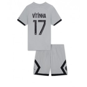 Baby Fußballbekleidung Paris Saint-Germain Vitinha Ferreira #17 Auswärtstrikot 2022-23 Kurzarm (+ kurze hosen)
